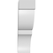 Ekena Millwork 5-in. W x 18-in. D x 18-in. H Valencia Architectural Grade PVC Knee Brace BRCP05X18X18VAL - alternate 4
